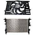 2-Piece Kit Radiator, 2.4L Engine, includes Radiator Fan