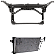2011 Ford Fusion - 2-Piece Kit Radiator Support Assembly, 3.0L 6Cyl, Includes (1) A/C Condenser and (1) Radiator Support Assembly