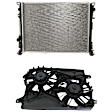 2-Piece Kit Radiator, Standard Duty Cooling, includes Radiator Fan