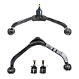 4-Piece Kit Front, Driver and Passenger Side, Upper Control Arm Kit, Includes (2) Ball Joint and (2) Control Arm