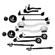 2006 Mercedes Benz C350 - 12-Piece Kit Front Suspension Kit, RWD, Includes (4) Control Arm, (2) Shock and Strut Mount, (2) Sway Bar Link, and (4) Tie Rod End
