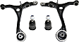4-Piece Kit Front, Driver and Passenger Side, Lower Control Arm Kit, Includes (2) Ball Joint and (2) Control Arm