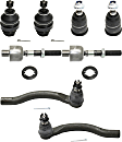 8-Piece Kit Front, Driver and Passenger Side Suspension Kit, Includes (4) Ball Joint and (4) Tie Rod End