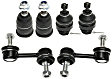 6-Piece Kit Front, Driver and Passenger Side Suspension Kit, Includes (4) Ball Joint and (2) Sway Bar Link