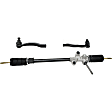 3-Piece Kit Steering Rack, Manual, Includes (1) Steering Rack and (2) Tie Rod End