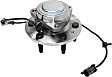 2-Wheel Set Front, Driver and Passenger Side Wheel Hub, 6 Lugs, With Bearing, With Sensor, RWD, Includes (2) Wheel Hub and (2) Tie Rod End