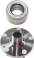 2-Piece Kit Front Wheel Hub, 5 Lugs, With Bearing, Includes (1) Wheel Hub and (1) Wheel Bearing