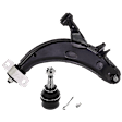 2-Piece Kit Front, Driver and Passenger Side, Lower Control Arm Kit, Includes (1) Ball Joint and (1) Control Arm