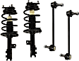 4-Piece Kit Front, Driver and Passenger Side Suspension Kit, Includes (2) Loaded Strut and (2) Sway Bar Link