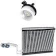 2014 Cadillac CTS - 2-Piece Kit Blower Motor, Sedan, Includes (1) A/C Evaporator and (1) Blower Motor