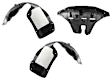 3-Piece Kit Engine Splash Shield, includes Driver and Passenger Side Fender Liner