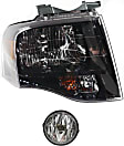 2014 Ford Expedition - 2-Piece Kit Passenger Side Halogen Headlight, With bulb(s), OE Replacement,  Includes (1) Fog Light and (1) Headlight