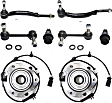 8-Piece Kit Front Suspension Kit, Includes (2) Tie Rod End, (2) Sway Bar Link, (2) Ball Joint and (2) Wheel Hub