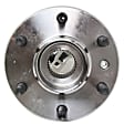 2-Wheel Set Front, Driver and Passenger Side Wheel Hub, 6 Lugs, With Bearing, With Sensor, includes (2) Tie Rod End and (2) Wheel Hub