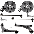 8-Piece Kit Front, Driver and Passenger Side, Lower Control Arm Kit, Includes (2) Control Arm, (2) Tie Rod End, (2) Wheel Hub and (2) Sway Bar Link