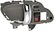 1995-2000 Chevrolet Tahoe - 4-Piece Kit Front, Driver and Passenger Side Interior Door Handle, Gray bezel with chrome lever, With door lock button, Includes (2) Door Handle Trim and (2) Interior Door Handle