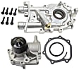 2-Piece Kit Oil Pump, Includes (1) Oil Pump and (1) Water Pump