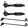 4-Piece Kit Front, Driver and Passenger Side Suspension Kit, Includes (2) Tie Rod End and (2) Sway Bar Link