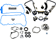 4-Piece Kit Timing Chain Kit, Includes (1) Timing Cover Gasket, (1) Valve Cover Gasket, (1) Water Pump and (1) Timing Chain Kit