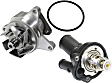 2013 Ford Focus SE - 2-Piece Kit Water Pump, New, 2.0L 4Cyl,  Includes (1) Thermostat Housing and (1) Water Pump