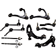 10-Piece Kit Front, Driver and Passenger Side Suspension Kit, Includes (4) Control Arm, (2) Sway Bar Link and (4) Tie Rod End