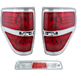 3-Piece Kit, Clear Lens, Third Brake Light, Includes (2) Tail Light and (1) Third Brake Light