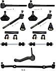14-Piece Kit Front Suspension Kit, Includes (4) Ball Joint, (4) Tie Rod End, (2) Sway Bar Link, (1) Center Link, (1) Idler Arm and (2) Tie Rod Adjusting Sleeve