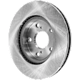 Front Brake Disc and Pad Kit, Plain Surface