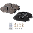Front Brake Disc and Pad Kit, Plain Surface