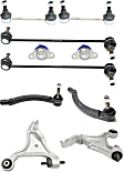 10-Piece Kit Front, Driver and Passenger Side, Lower Control Arm Kit, Includes (2) Ball Joint, (2) Control Arm, (4) Sway Bar Link, and (2) Tie Rod End