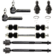 8-Piece Kit Front, Driver and Passenger Side Suspension Kit, Includes (4) Tie Rod End, (2) Ball Joint and (2) Sway Bar Link