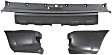 3-Piece Kit, Rear Textured Bumper Cover, Includes (1) Bumper Cover and (2) Bumper End