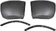 4-Piece Kit Front, Driver and Passenger Side Bumper End, Textured, Plastic, Includes (2) Bumper End and (2) Bumper Trim