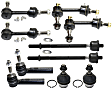 10-Piece Kit Driver and Passenger Side Suspension Kit, Includes (2) Ball Joint, (4) Tie Rod End and (4) Sway Bar Link