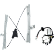 2-Piece Kit, Front, Passenger Side Power Window Regulator, Face Bar Only; With pad provision, Includes (1) Window Motor and (1) Window Regulator
