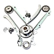 4-Piece Kit Timing Chain, includes Head Gasket Set, Oil Pump, and Water Pump