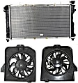 3-Piece Kit Radiator, 3.3L/3.8L Engines, Aluminum Core, Plastic Tank, Includes (1) A/C Condenser Fan, (1) Radiator, and (1) Radiator Fan