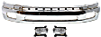 3-Piece Kit, Front, Lower Bumper, Chrome, Includes (1) Bumper and (2) Fog Light