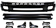 2000 Toyota Tundra - 6-Piece Kit, Front, Lower Bumper, For Models with Steel Bumper, Painted Black, Includes (1) Bumper, (2) Bumper Bracket, (1) Bumper Reinforcement, and (2) Fog Light
