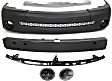 6-Piece Kit Standard Cab Pickup Front Primed Bumper Cover, Includes (1) Bumper Cover, (1) Bumper Retainer, (2) Fog Light, (1) Bumper Reinforcement and (1) Bumper Trim