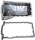 2-Piece Kit Aluminum Oil Pan, 1.8L, 4Cyl, Includes (1) Oil Pan Gasket and (1) Oil Pan