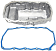 2-Piece Kit Aluminum Oil Pan, 2.4L, 4Cyl, Includes (1) Oil Pan Gasket and (1) Oil Pan