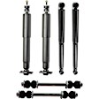 6-Piece Kit Driver and Passenger Side Suspension Kit, Includes (2) Sway Bar Link and (4) Shock Absorber and Strut Assembly