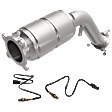 KIT-110423-03 3-Piece Kit Catalytic Converter, CARB and Federal EPA Standards, 50-state Legal, 4 Cyl., 2.0L Engine, Direct Fit, includes Oxygen Sensor