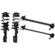 4-Piece Kit Front Suspension Kit, Includes (2) Loaded Strut and (2) Sway Bar Link