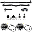 11-Piece Kit Suspension Kit, Includes (4) Ball Joint, (1) Drag Link, (1) Tie Rod Adjusting Sleeve, (3) Tie Rod End, and (2) Wheel Hub
