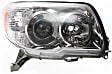 2006-2007 Toyota 4Runner - 4-Piece Kit Driver and Passenger Side Halogen Headlight, Without bulb(s), OE Replacement, Includes (2) Headlight, (1) Bumper Cover and (1) Bumper Grille