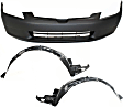 2003 Honda Accord - 3-Piece Kit Front Primed Bumper Cover, Sedan,  Includes (1) Bumper Cover and (2) Fender Liner