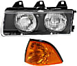 2-Piece Kit Driver Side Halogen Headlight, With bulb(s), OE Replacement, Includes (1) Corner Light and (1) Headlight