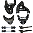 8-Piece Kit Front, Driver and Passenger Side Suspension Kit, Includes (4) Control Arm, (2) Sway Bar Link and (2) Tie Rod End